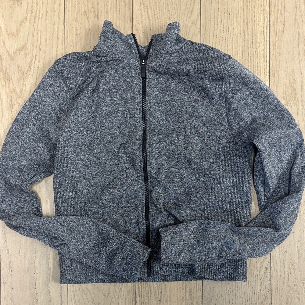 Calvin Klein Charcoal stretch zip up jacket ( Tag Removed, XS or S in Size )